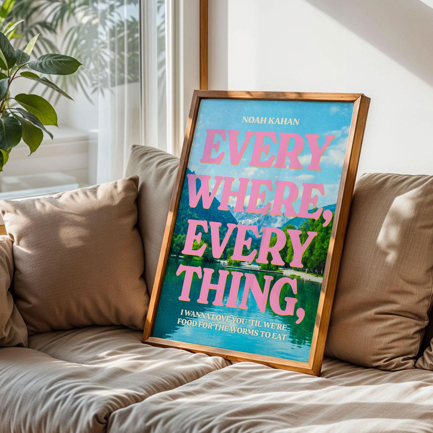 Everywhere, Everything Noah Kahan Poster