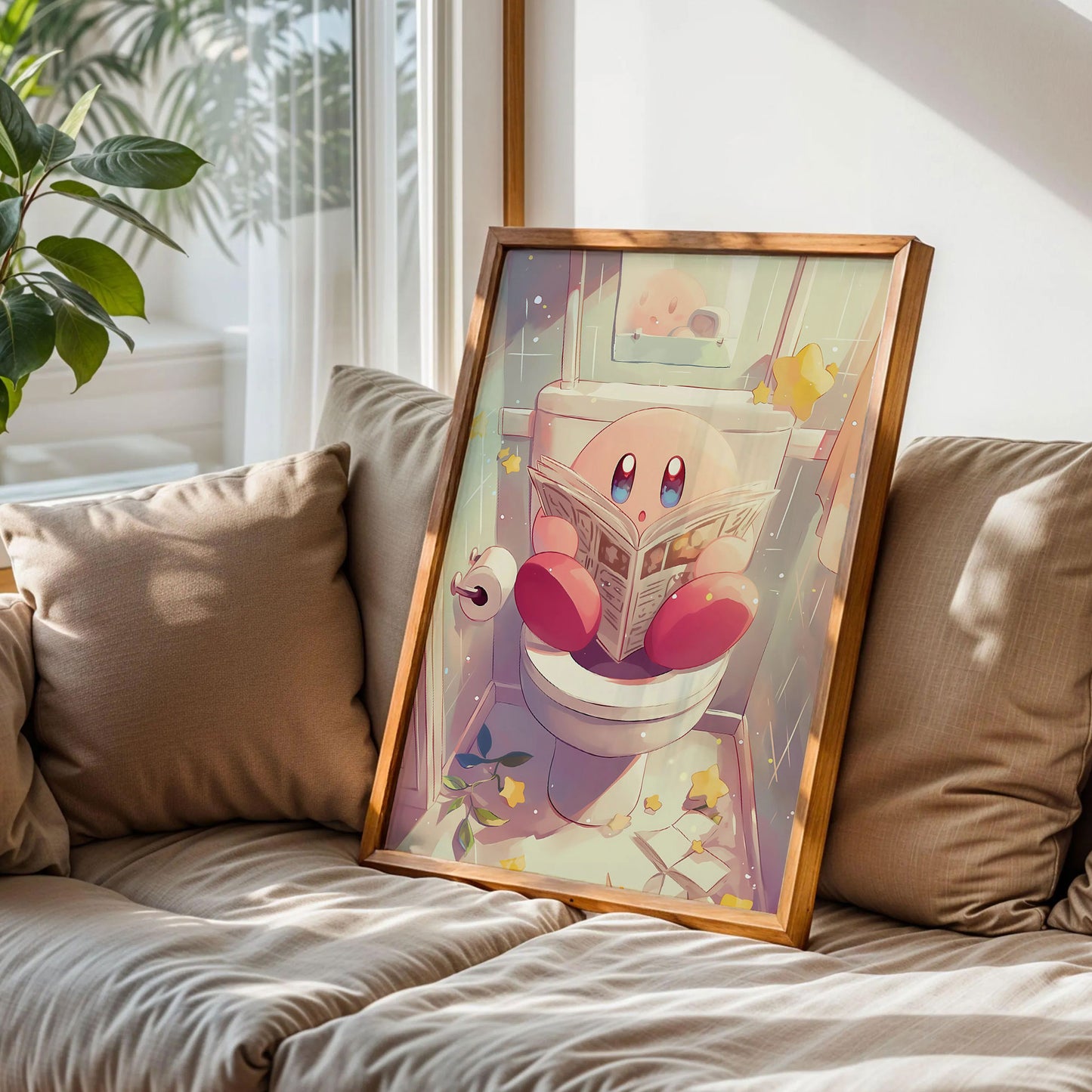 Kirby Toilet Poster