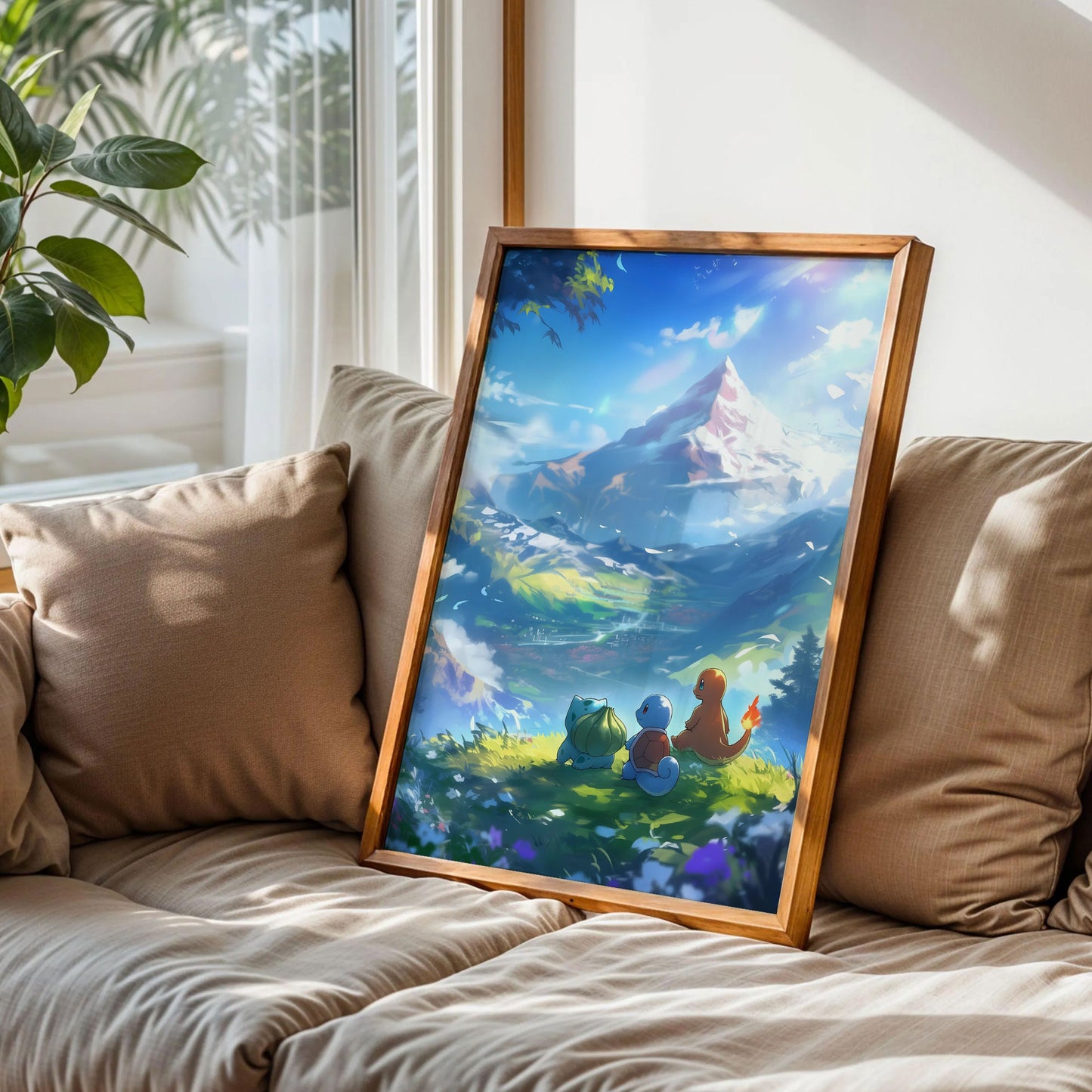 Bulbasaur, Squirtle, and Charmander Poster