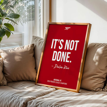 Arsenal Declan Rice Poster