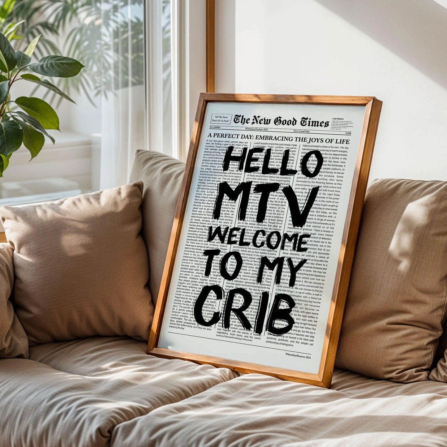 Welcome To My Crib Poster