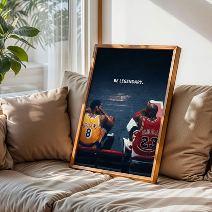 Kobe Bryant and Michael Jordan Wall Decor