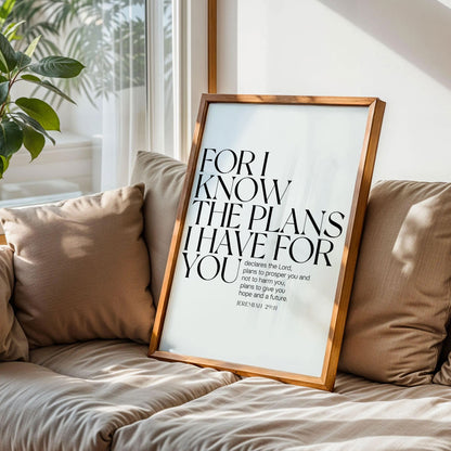 For I Know the Plans I Have for You Poster