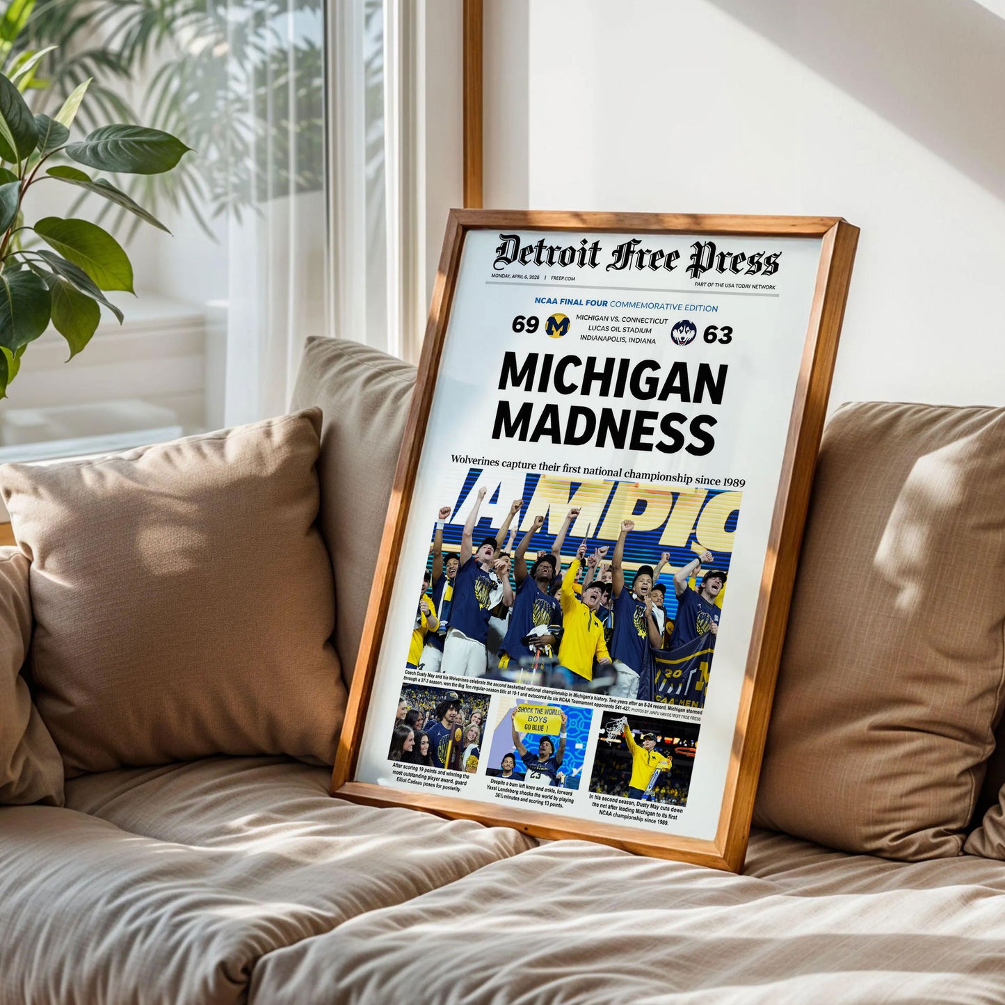 University of Michigan's 2026 NCAA Basketball Poster