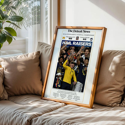 Michigan Wolverines 2026 Basketball Poster