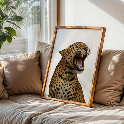 Leopard Roar Fashion Stylish Wall Art