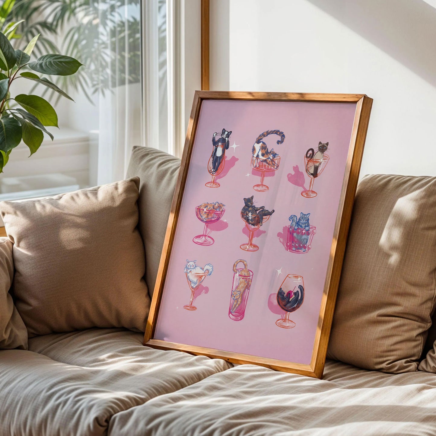 Nine Lives Cats and Cocktails Poster