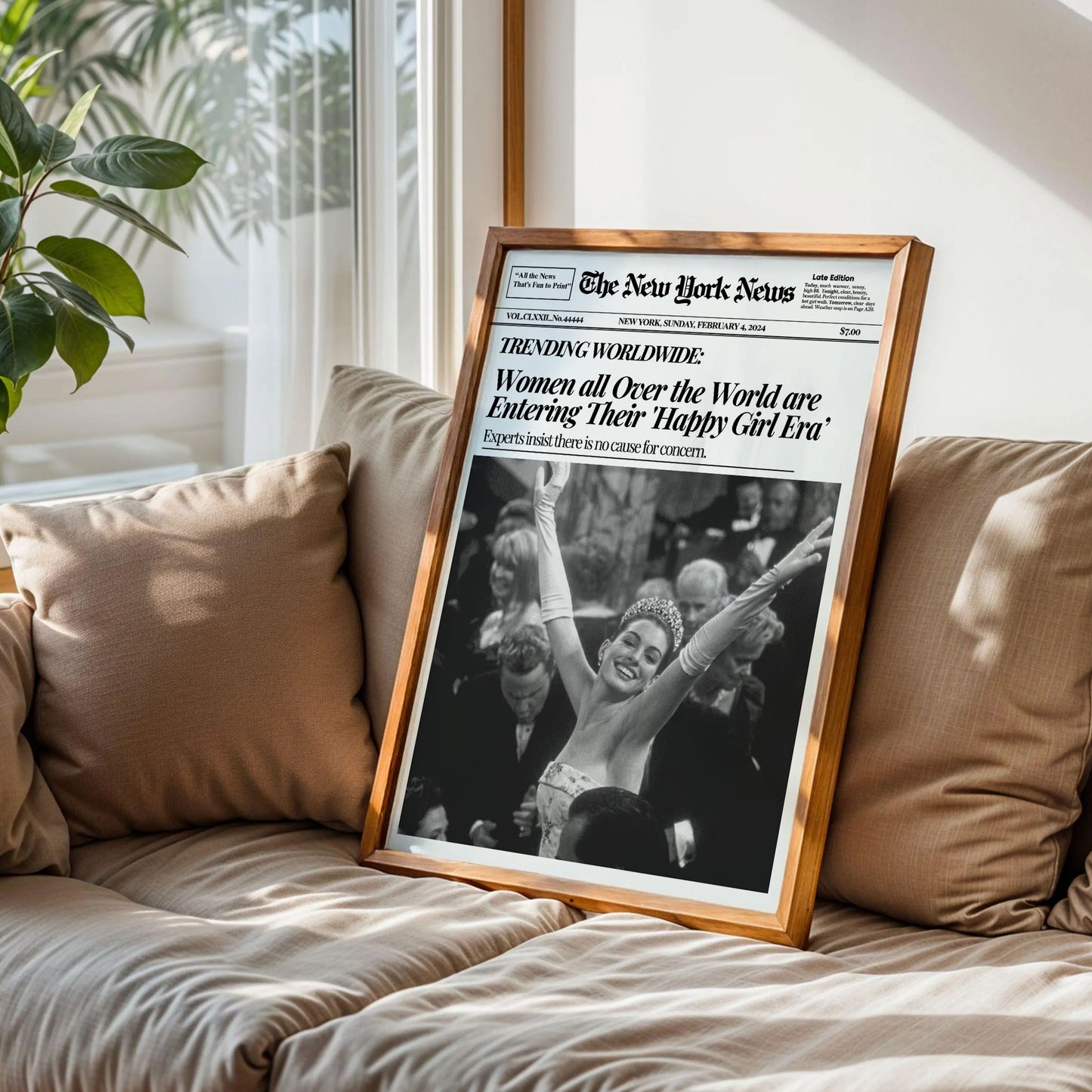 Happy Gỉrl Era Newspaper Poster