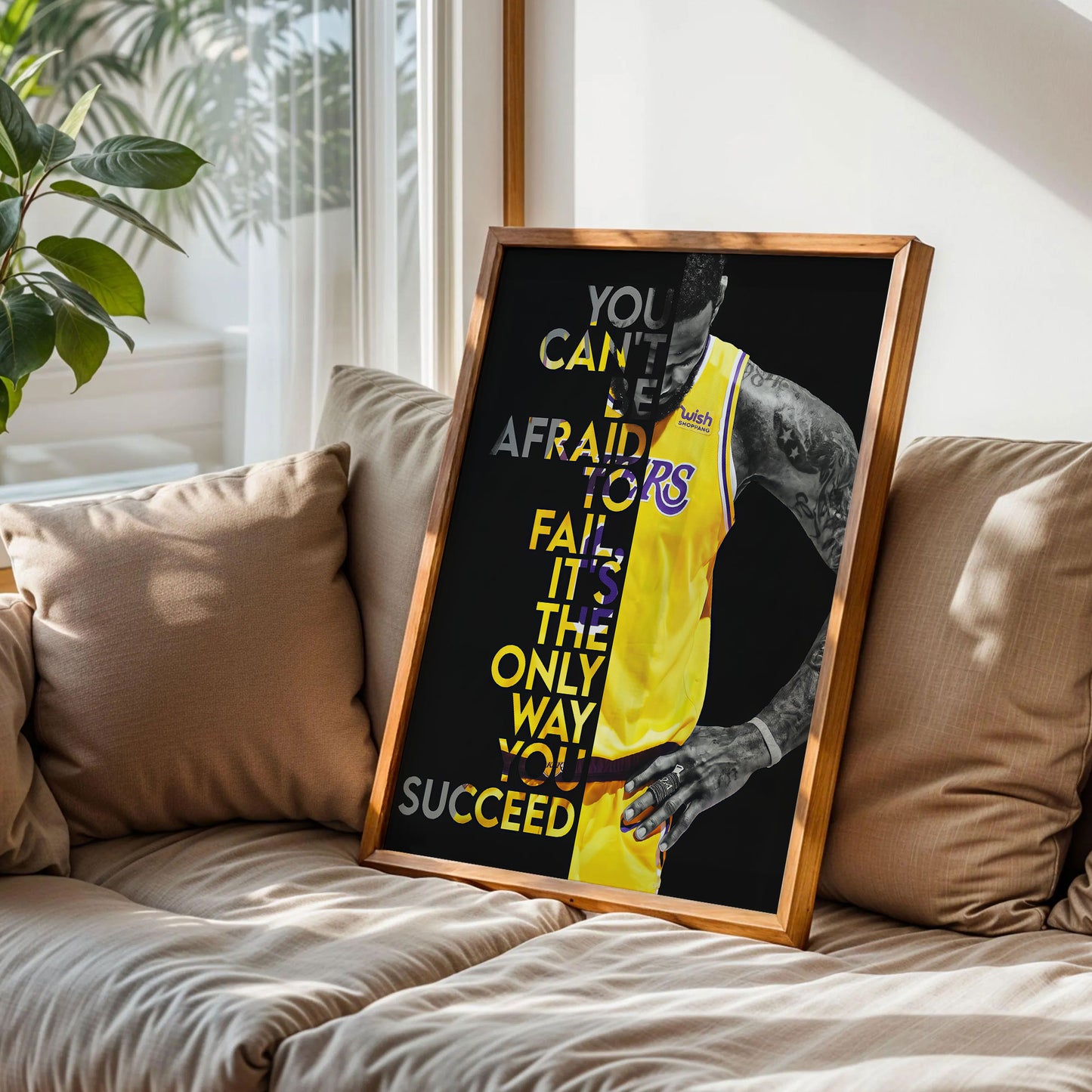 Lebron James Lakers 6 Failure Motivational Quote Poster