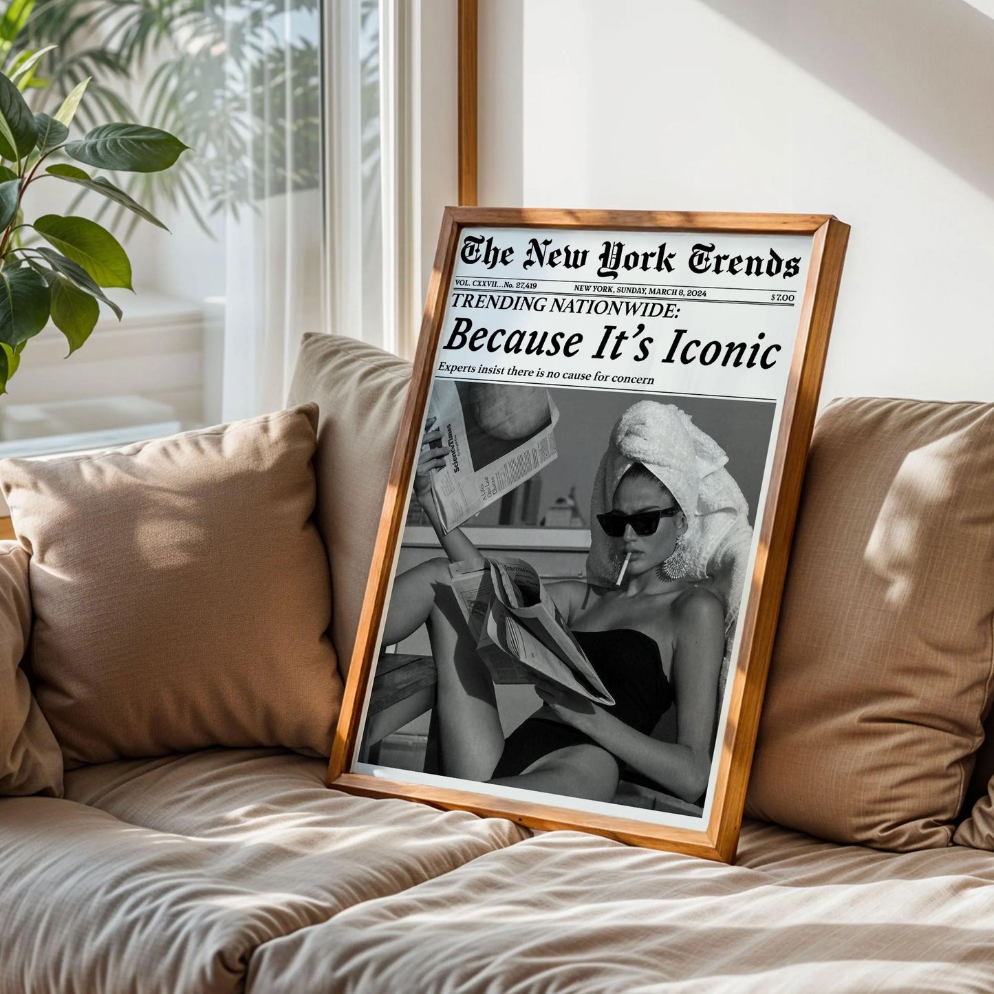 Because It's Iconic Newspaper Print