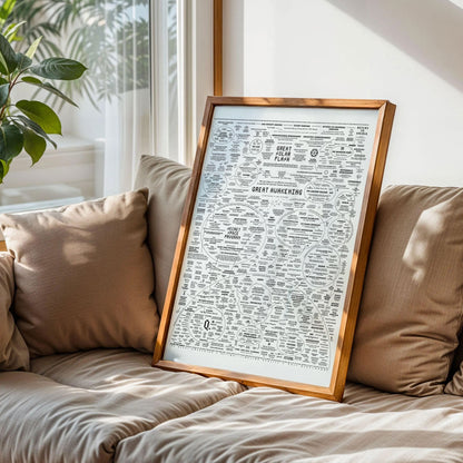 The Great Awakening Map Art Print