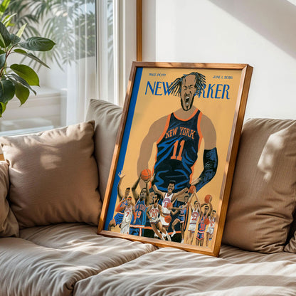 NY Knicks The New Yorker Poster