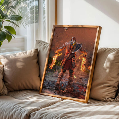 Kratos God of War Poster