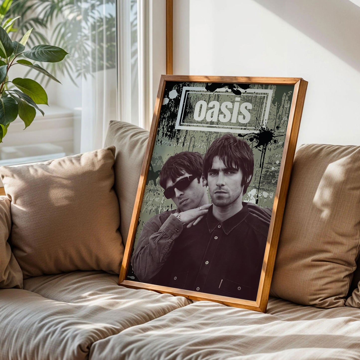 Oasis Liam and Noel Gallagher Poster