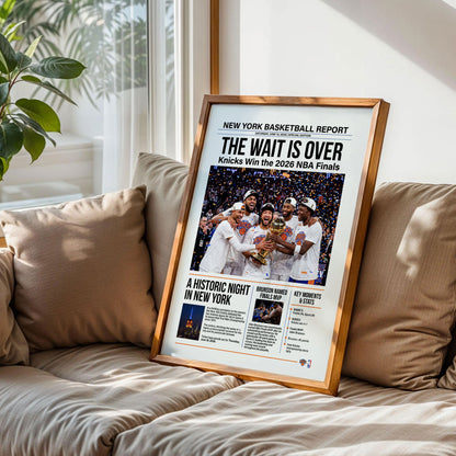 Knicks Championship Banners Poster