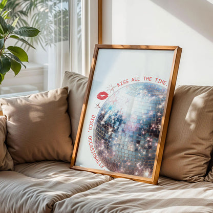 Harry Styles Sparkle Disco Ball Print