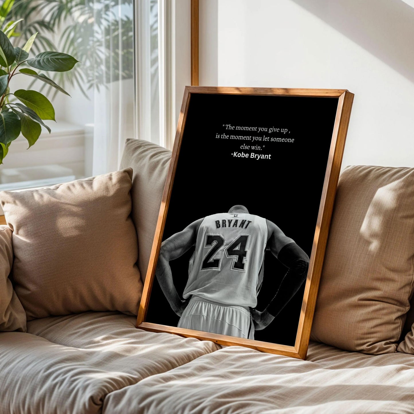 Kobe Kryant Poster, The Moment You Give Up Art Print
