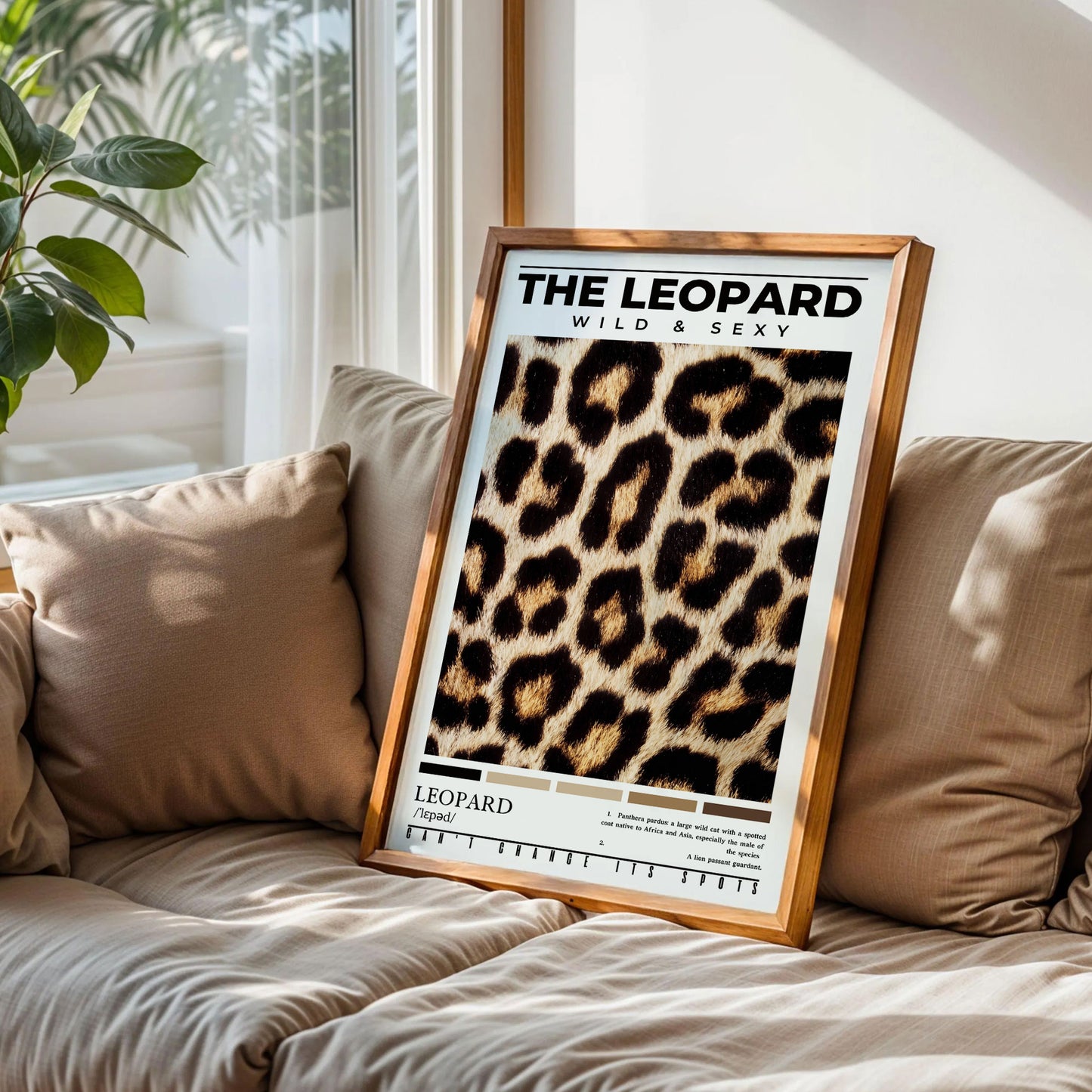 Leopard Trendy Bedroom Wall Art