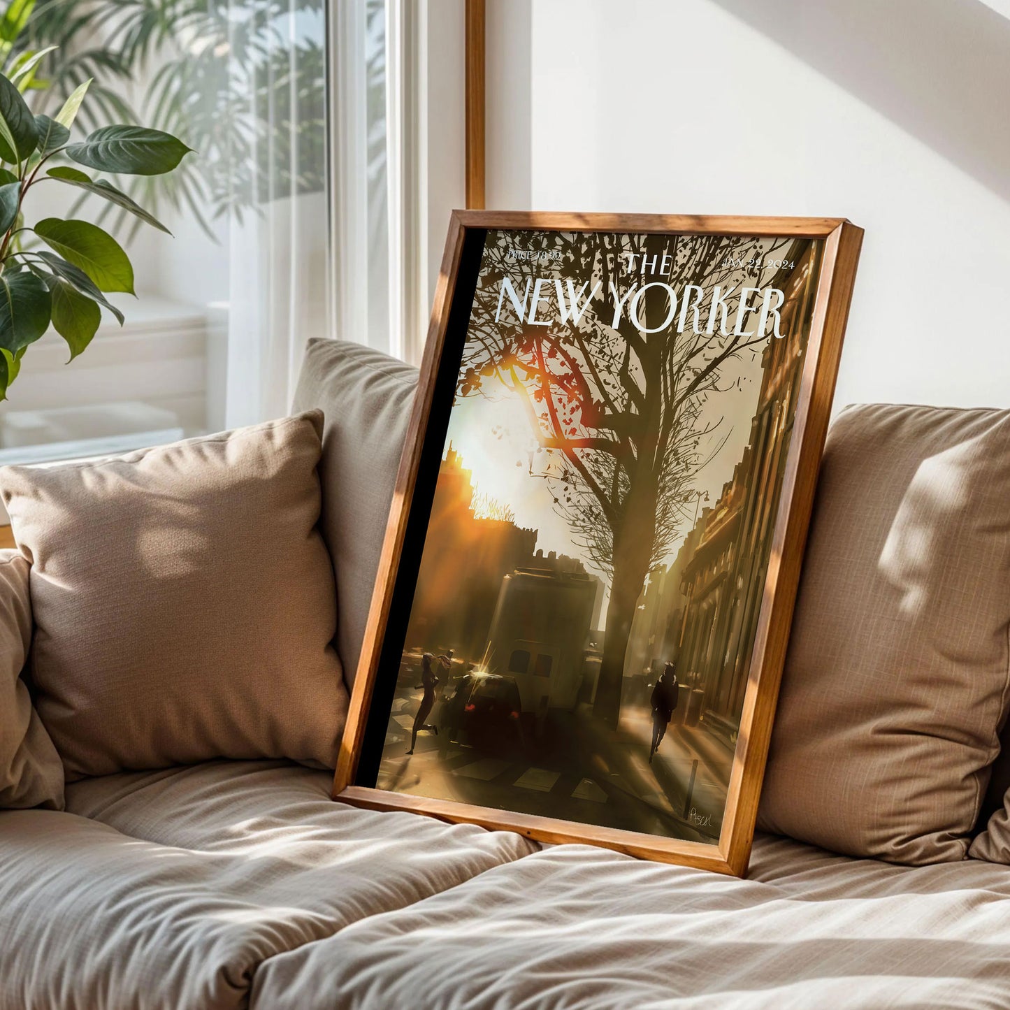 The New Yorker Winter Sun Art Print