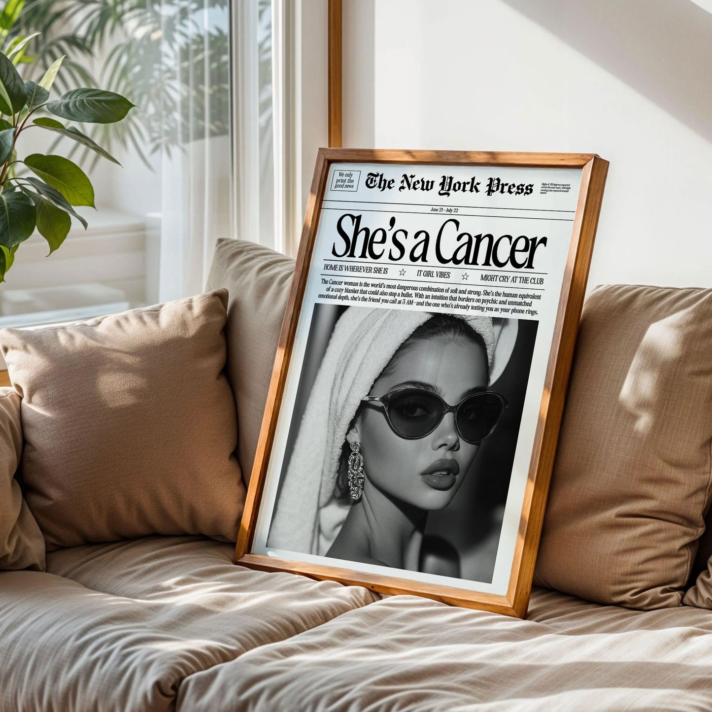 She’s a Cancer Zodiac Poster