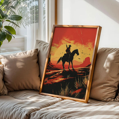 Western Cowboy Poster
