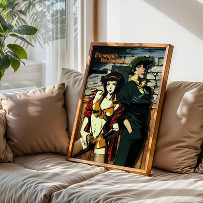 Cowboy Bebop Faye Valentine and Spike Spiegel Poster