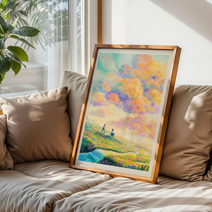 Howl & Sophie Studio Ghibli Poster