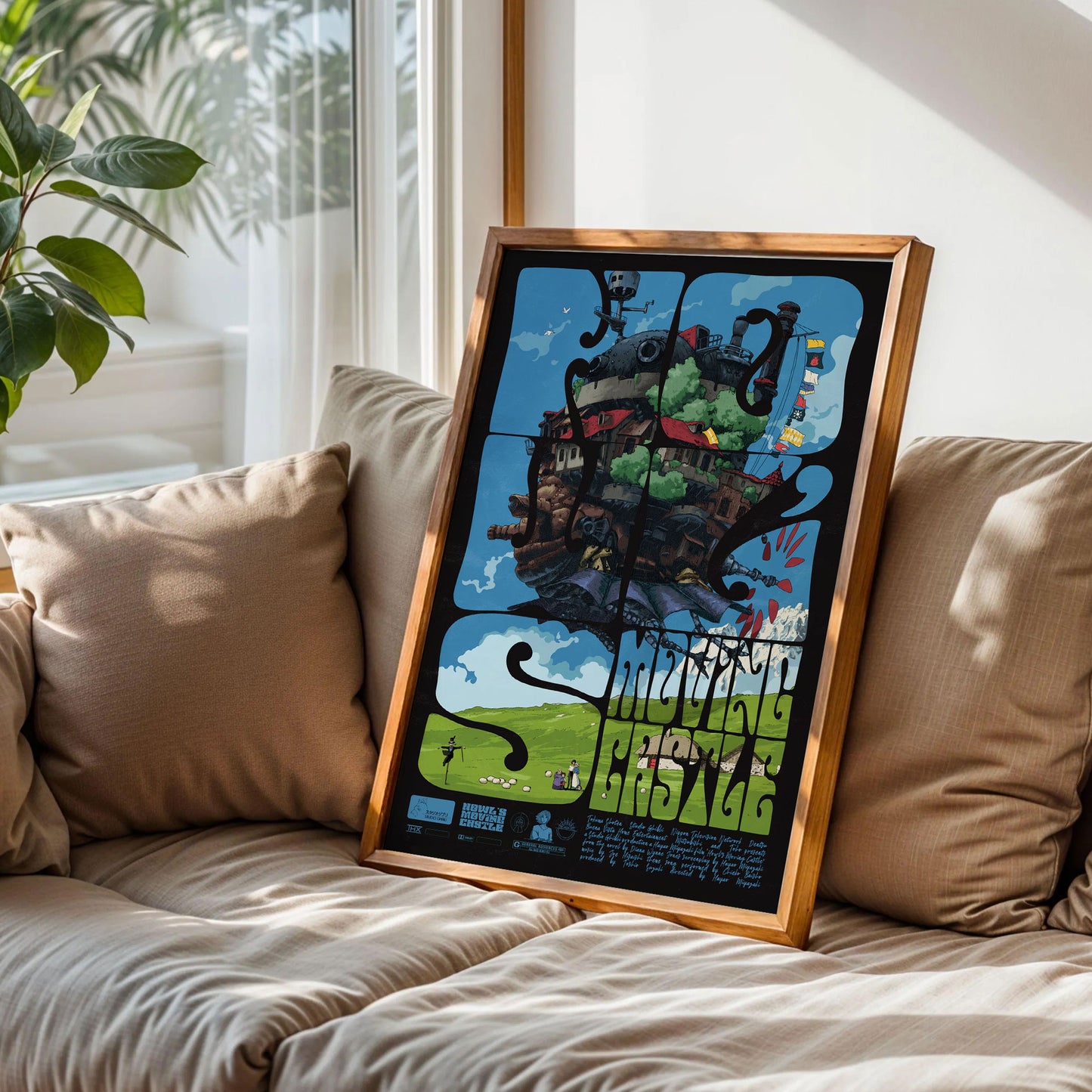 Howl's Moving Castle Studio Ghibli Poster