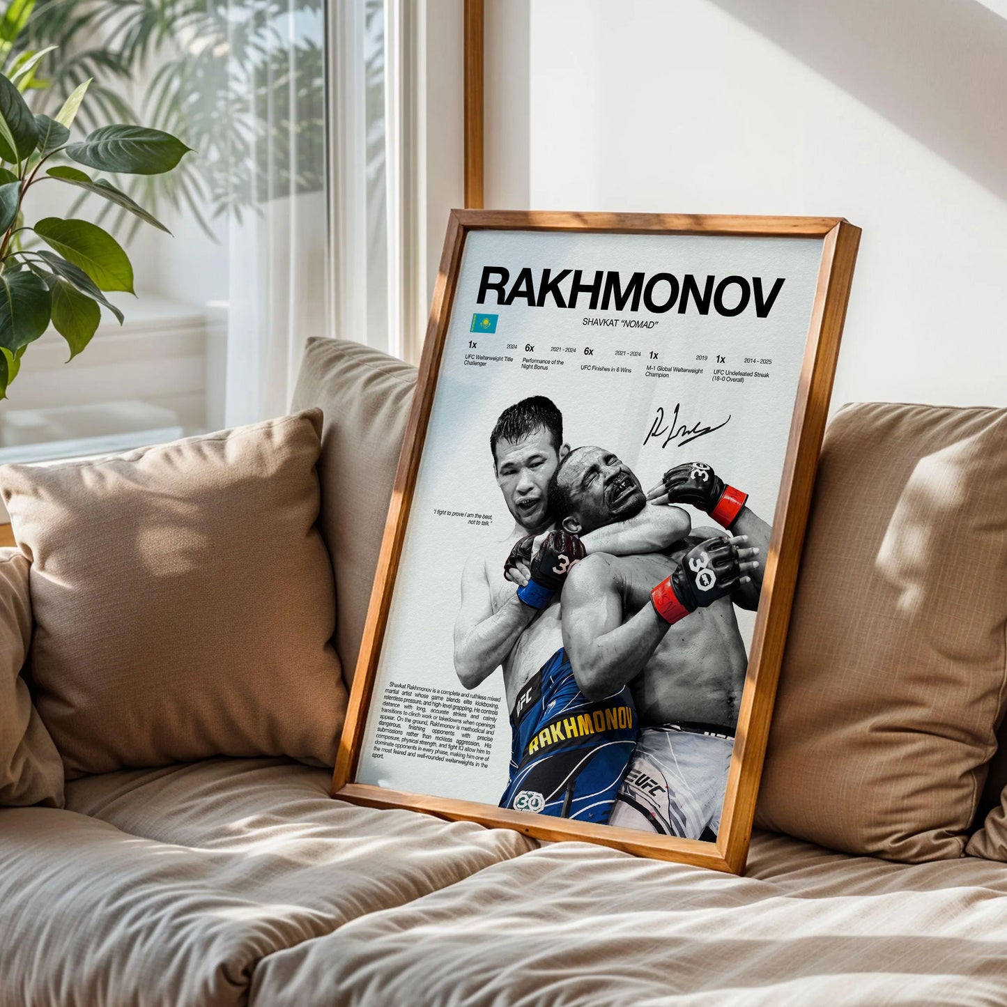 Shavkat Rakhmonov MMA Poster