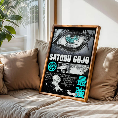Jujutsu Kaisen Saturo Gojo Anime Poster