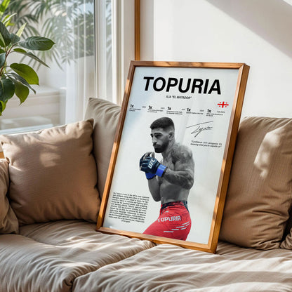 Ilia Topuria UFC Champion Poster