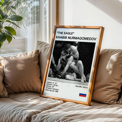 Khabib Nurmagomedov 'The Eagle' MMA Poster