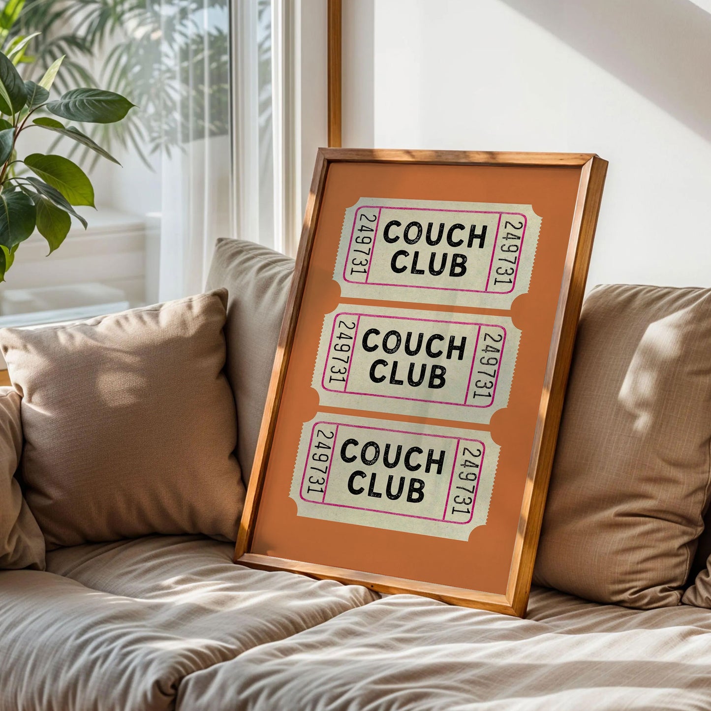 Couch Club Ticket Print