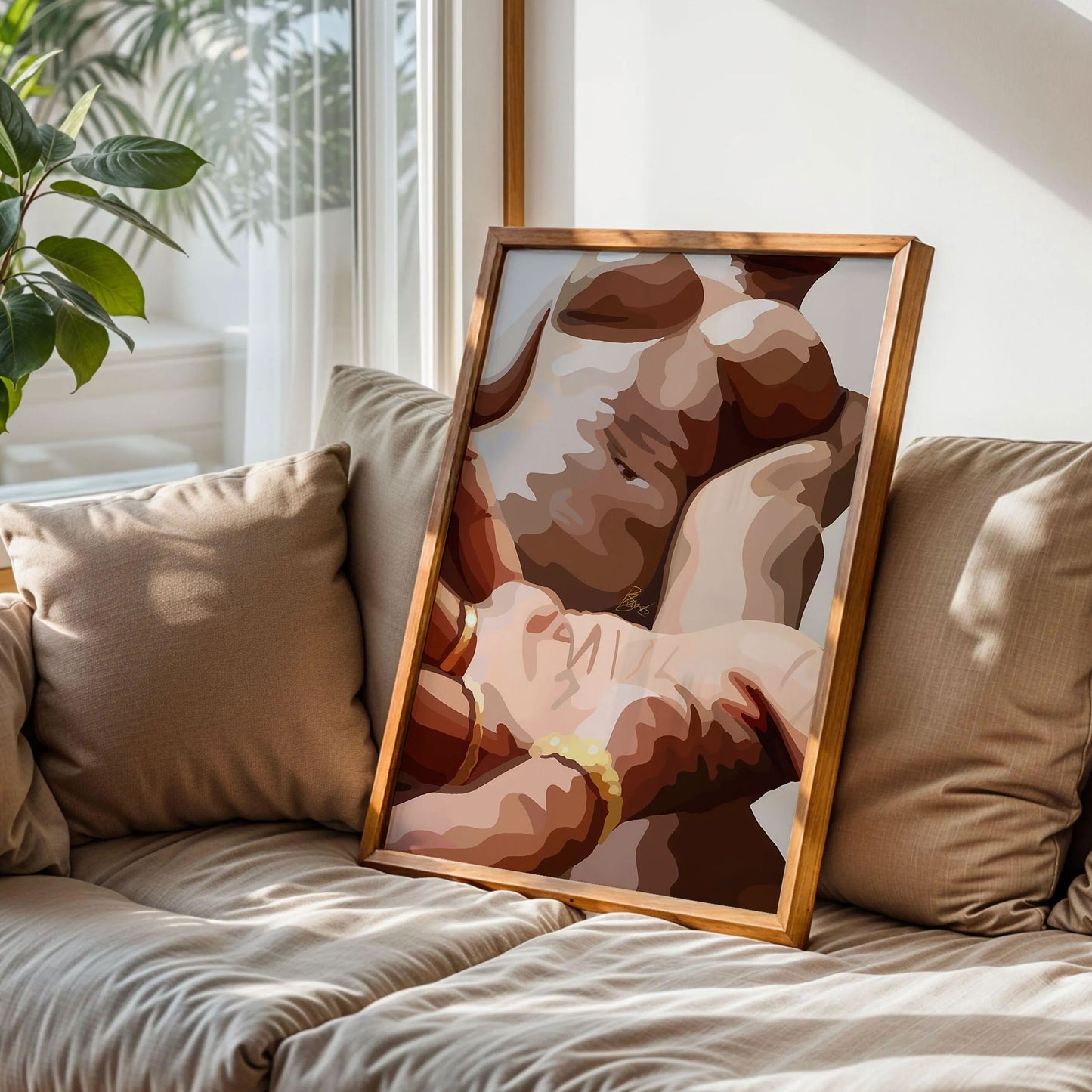 Large Abstract Woman Poster