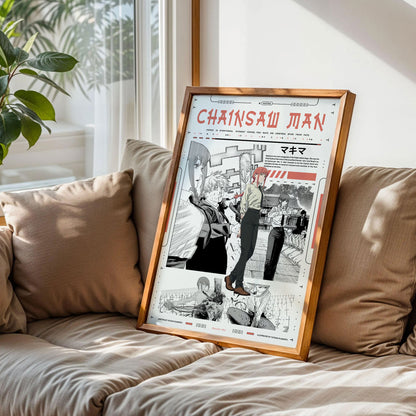 Chainsaw Man Makima and Denji Poster