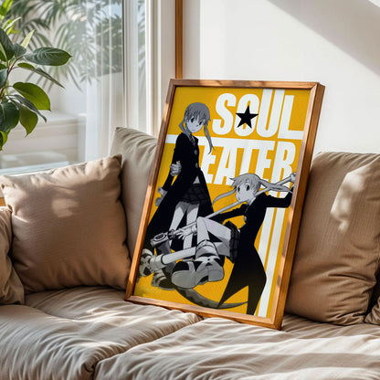 Soul Eater Maka Albarn and Soul Evans Poster