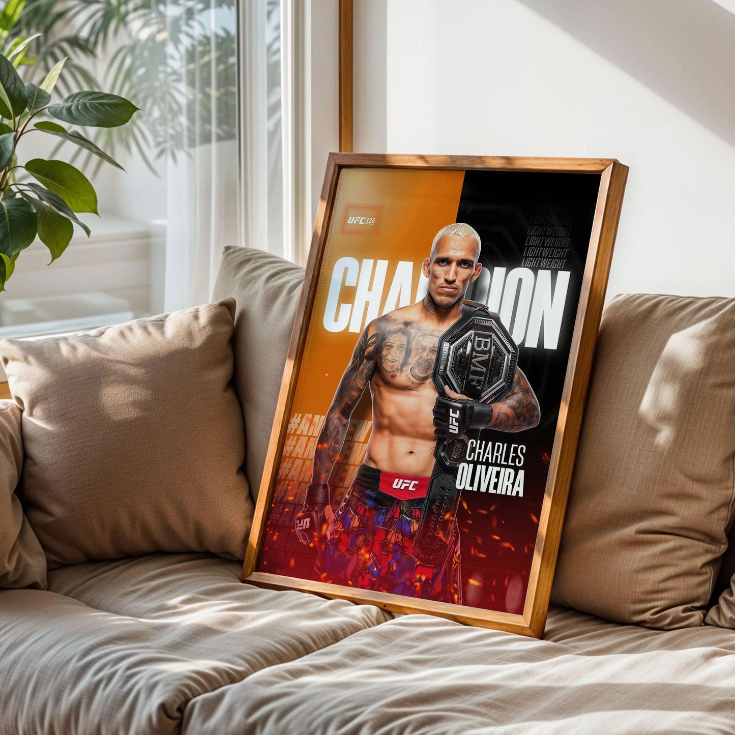 Charles Oliveira UFC Wall Art