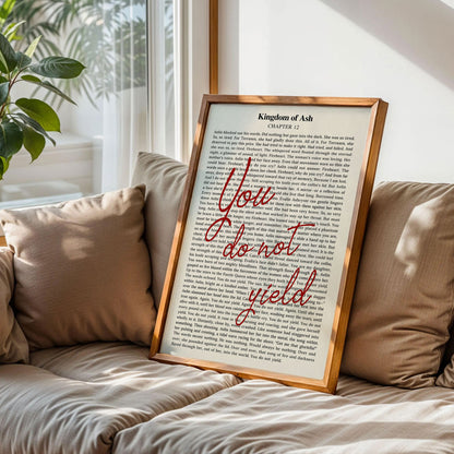 Retro You Do Not Yield Print
