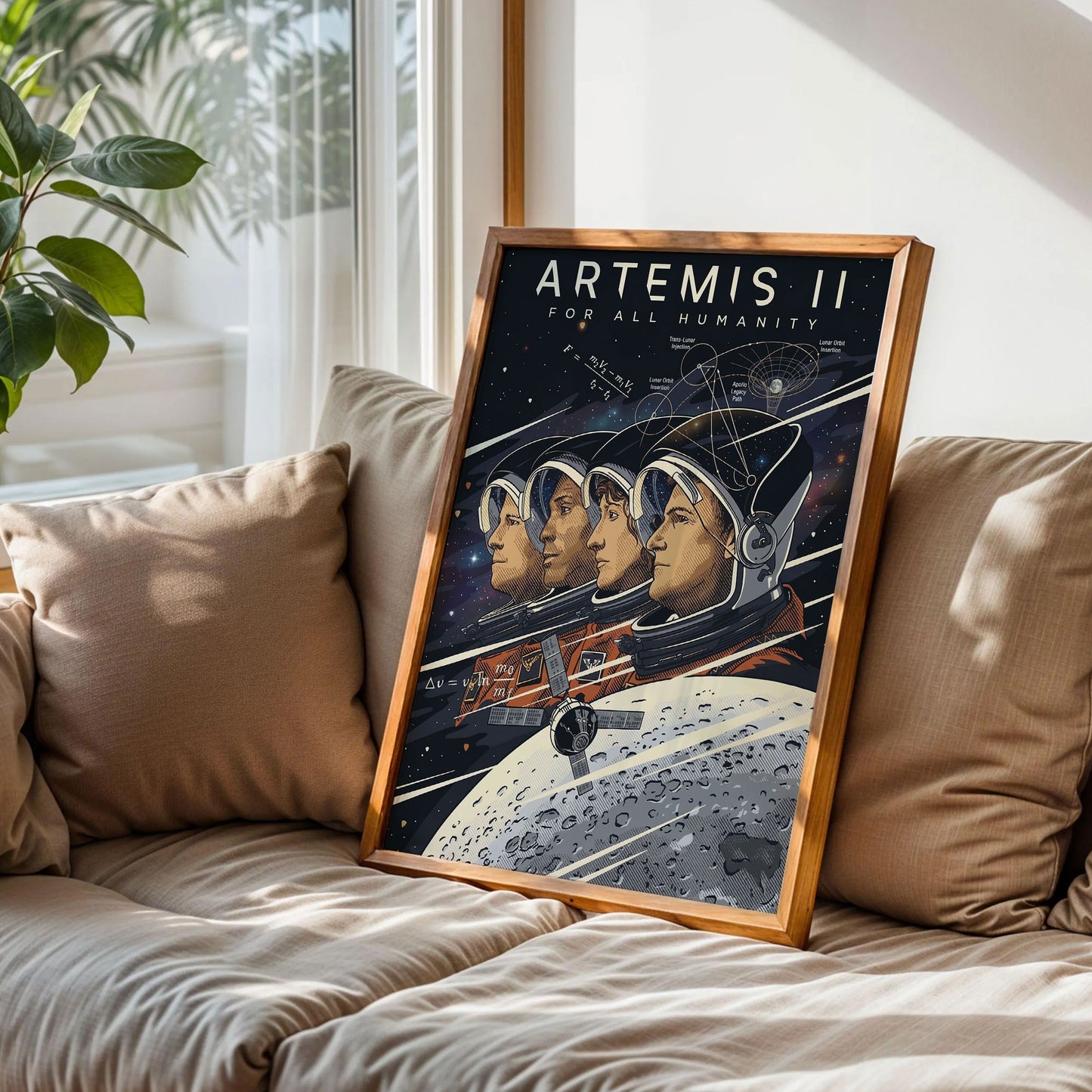 Artemis II For All Humanity Poster