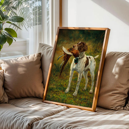 English Pointer Hunting Dog Print