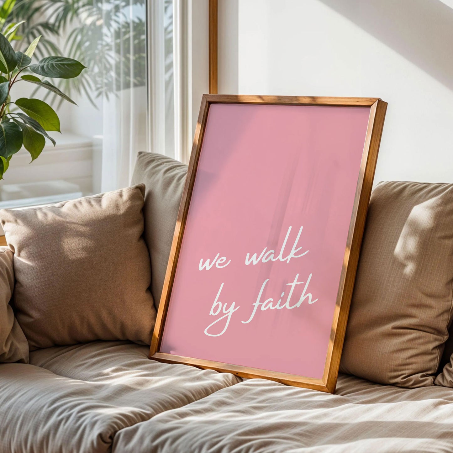We Walk By Faith Poster