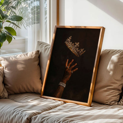 Black King Crown Art