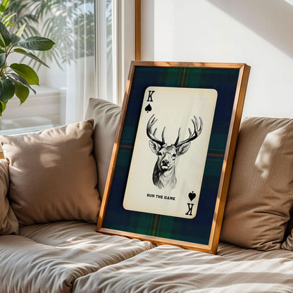 Deer Playing Card Art