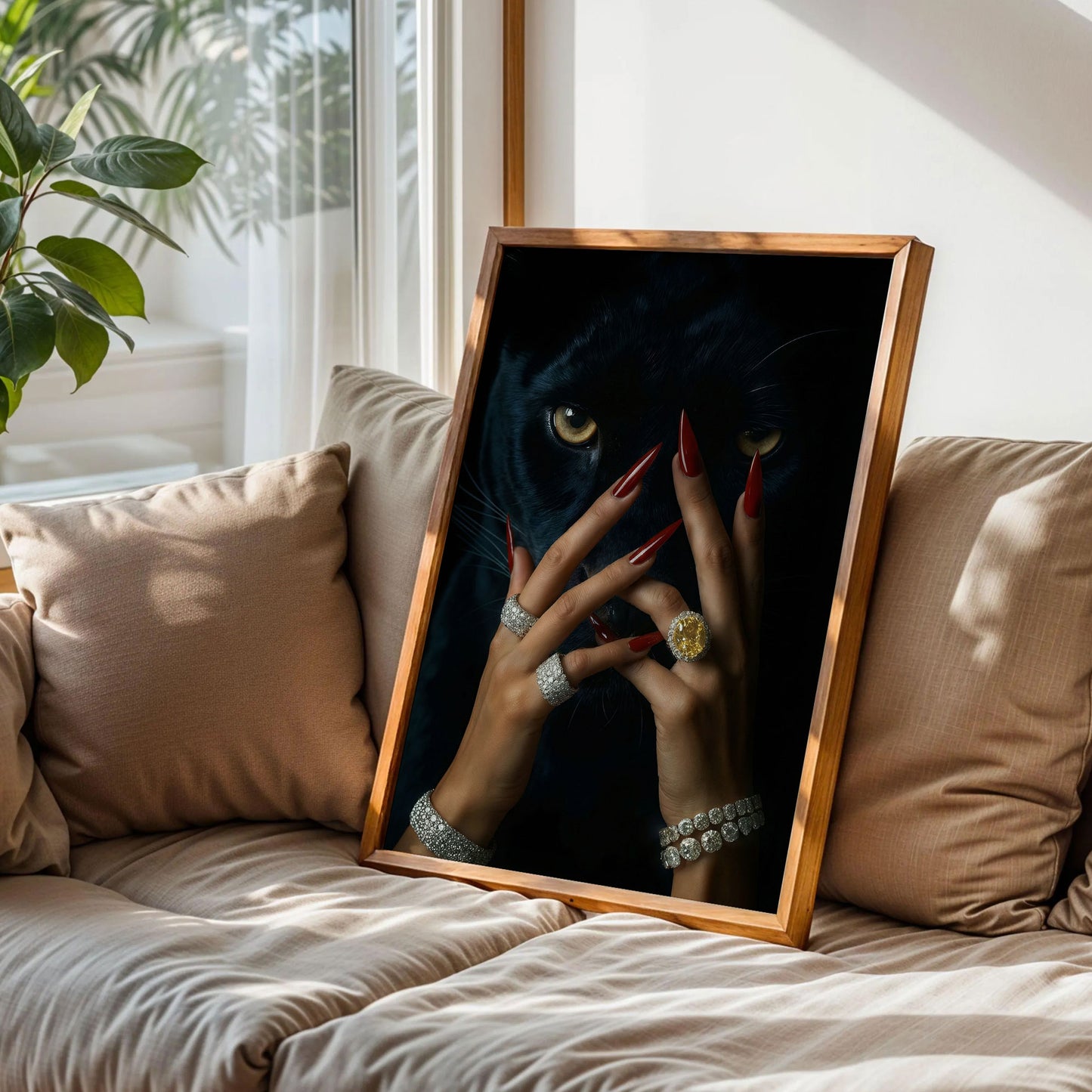 Luxus Black Tiger Poster