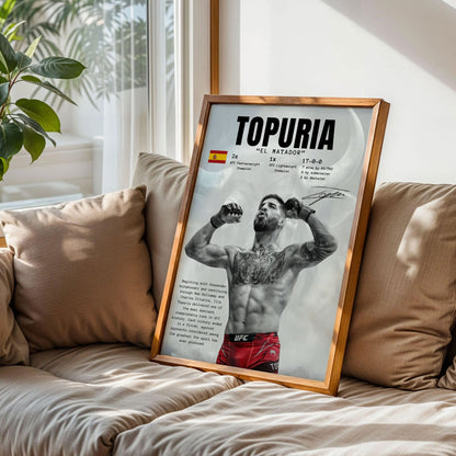 Cuadro De Ilia Topuria Ufc 2026 Poster