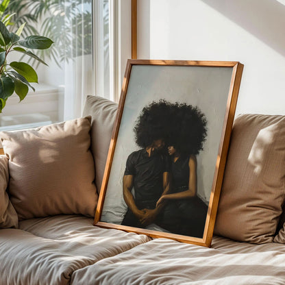 Black Woman and Man Art