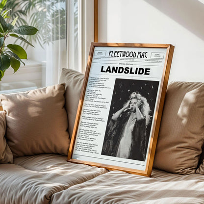 Fleetwood Mac Trendy Newspaper Art