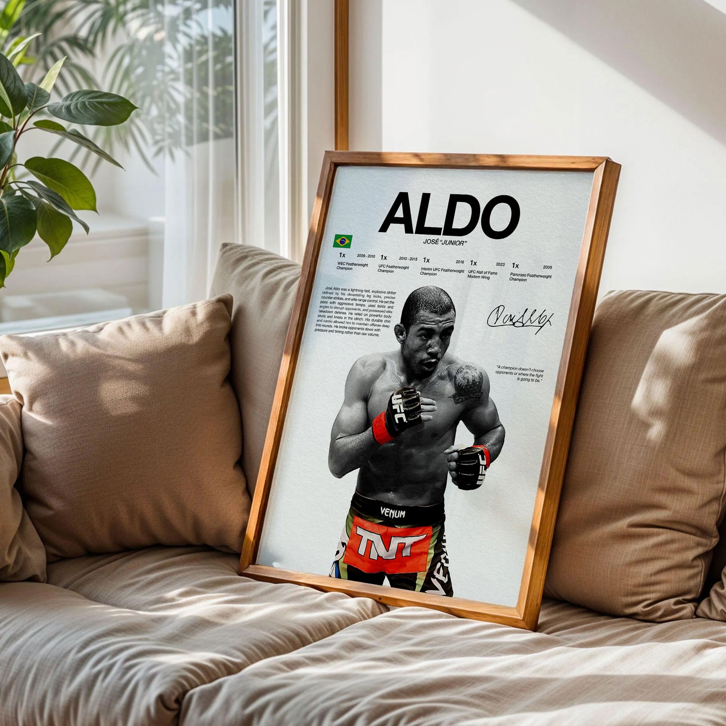 Aldo UFC Champion Poster