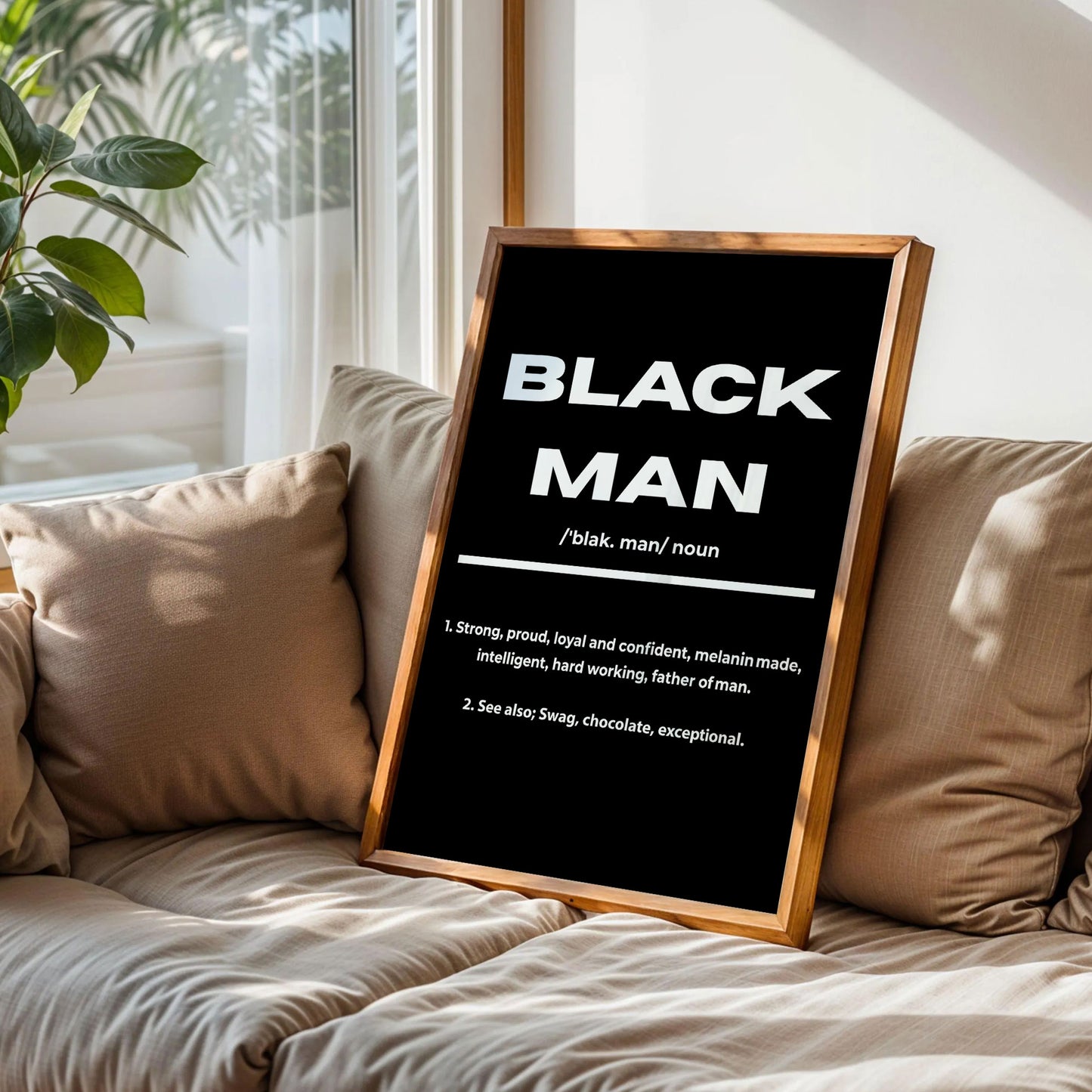 Black Man Quote Poster