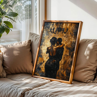 Black Couple Wall Art